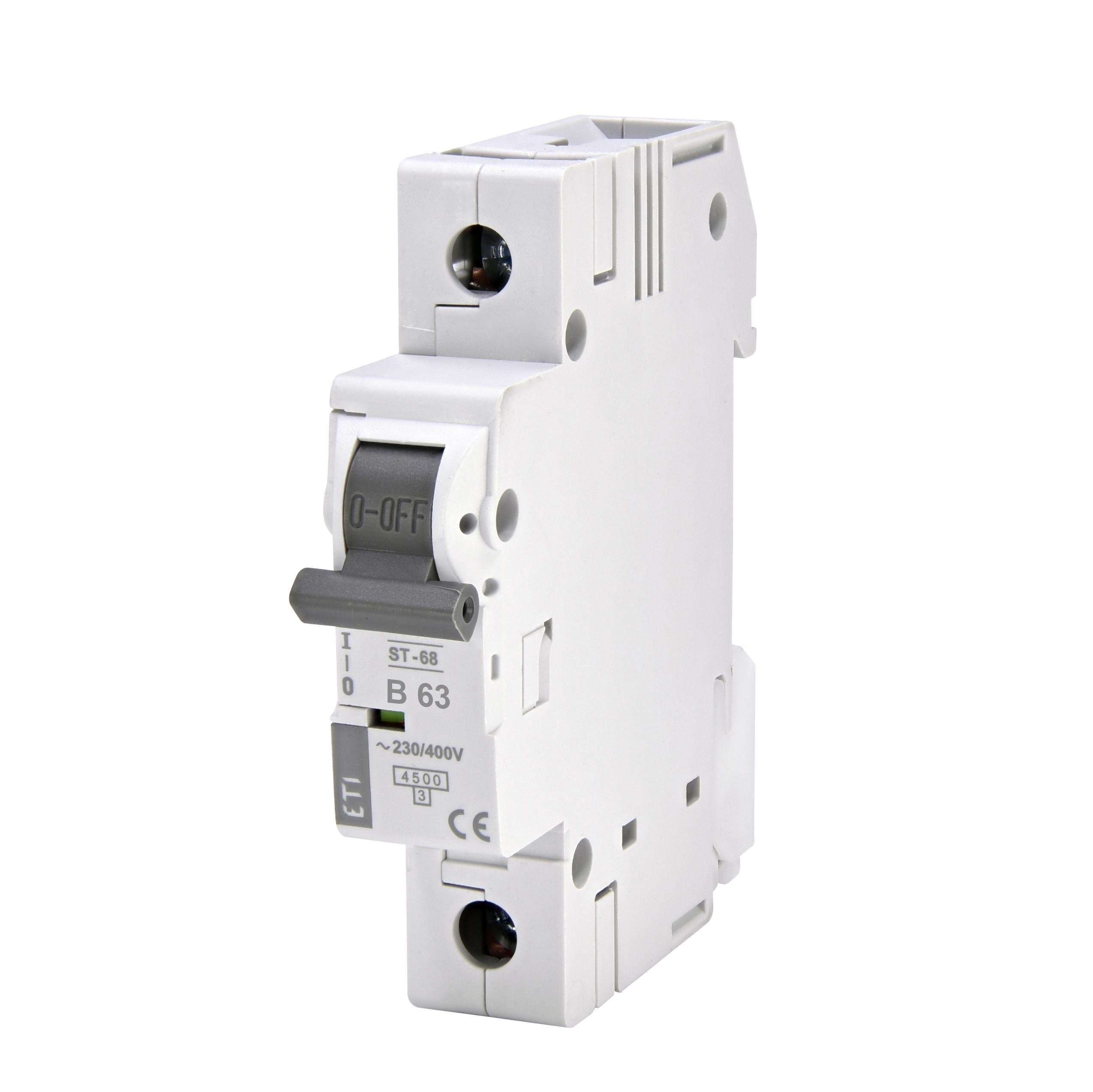 Автоматичний вимикач ETI ST-68 1P 63A B 4,5 kA 2171322