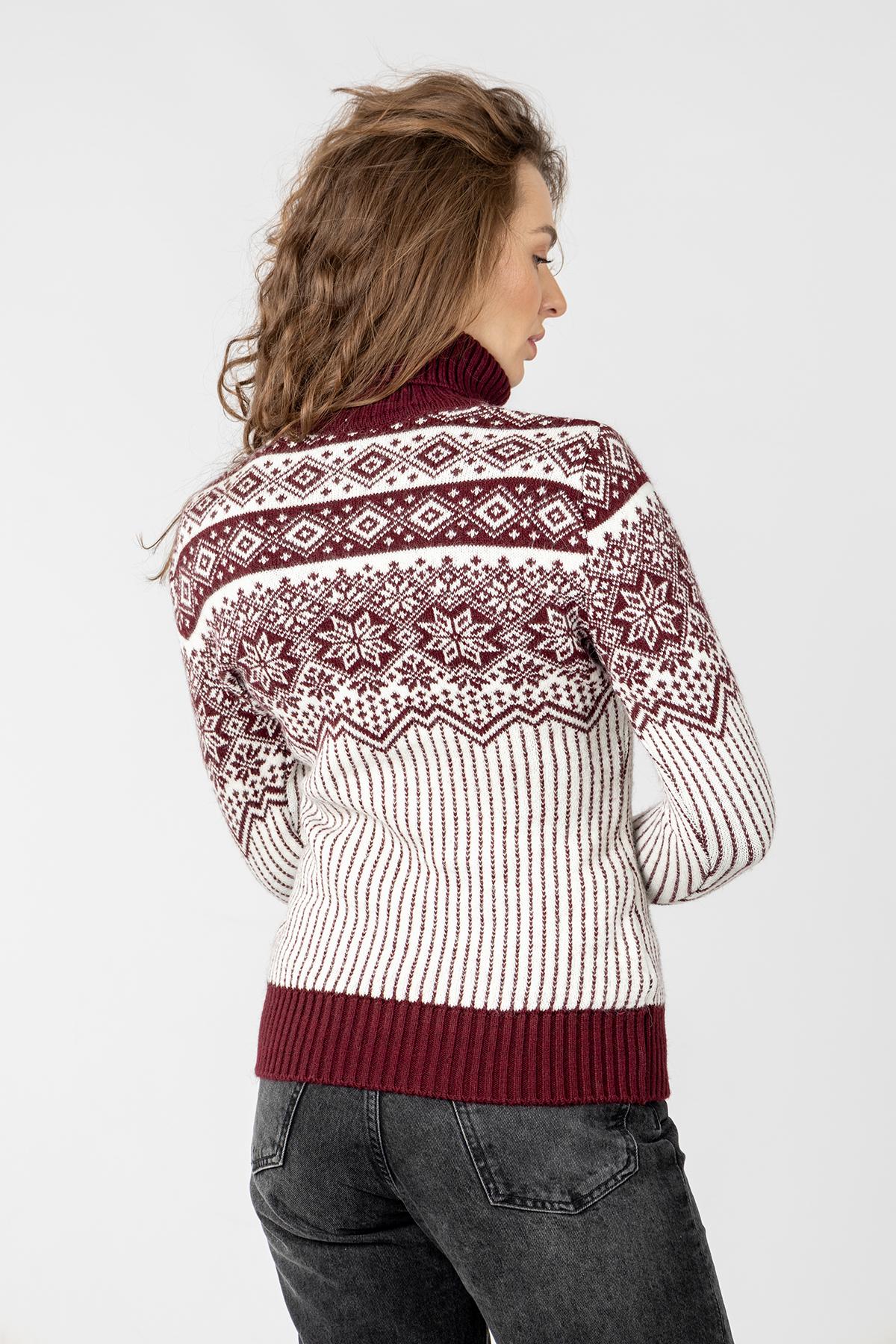 Светр жіночий ЦБ-00233517 р. 46 Маджента (SKT000941677) - фото 3 Светр жіночий ЦБ-00233517 р. 46 Маджента (SKT000941677) - фото 3