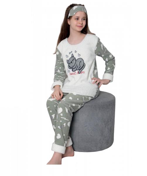 Пижама для девочки Mini Moon 134 см Gray (125790)