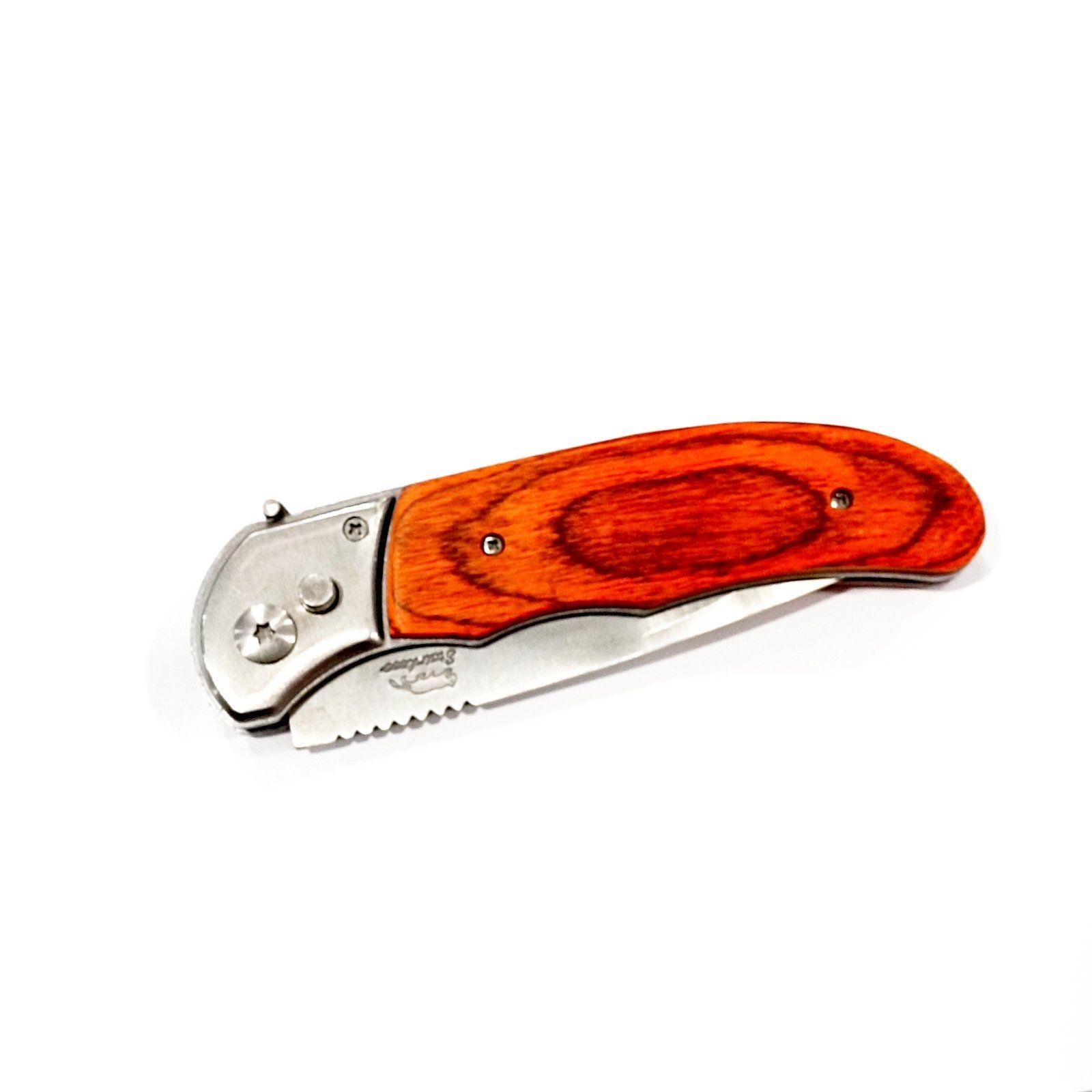 Нож складной с деревянной ручкой (36171) - фото 2