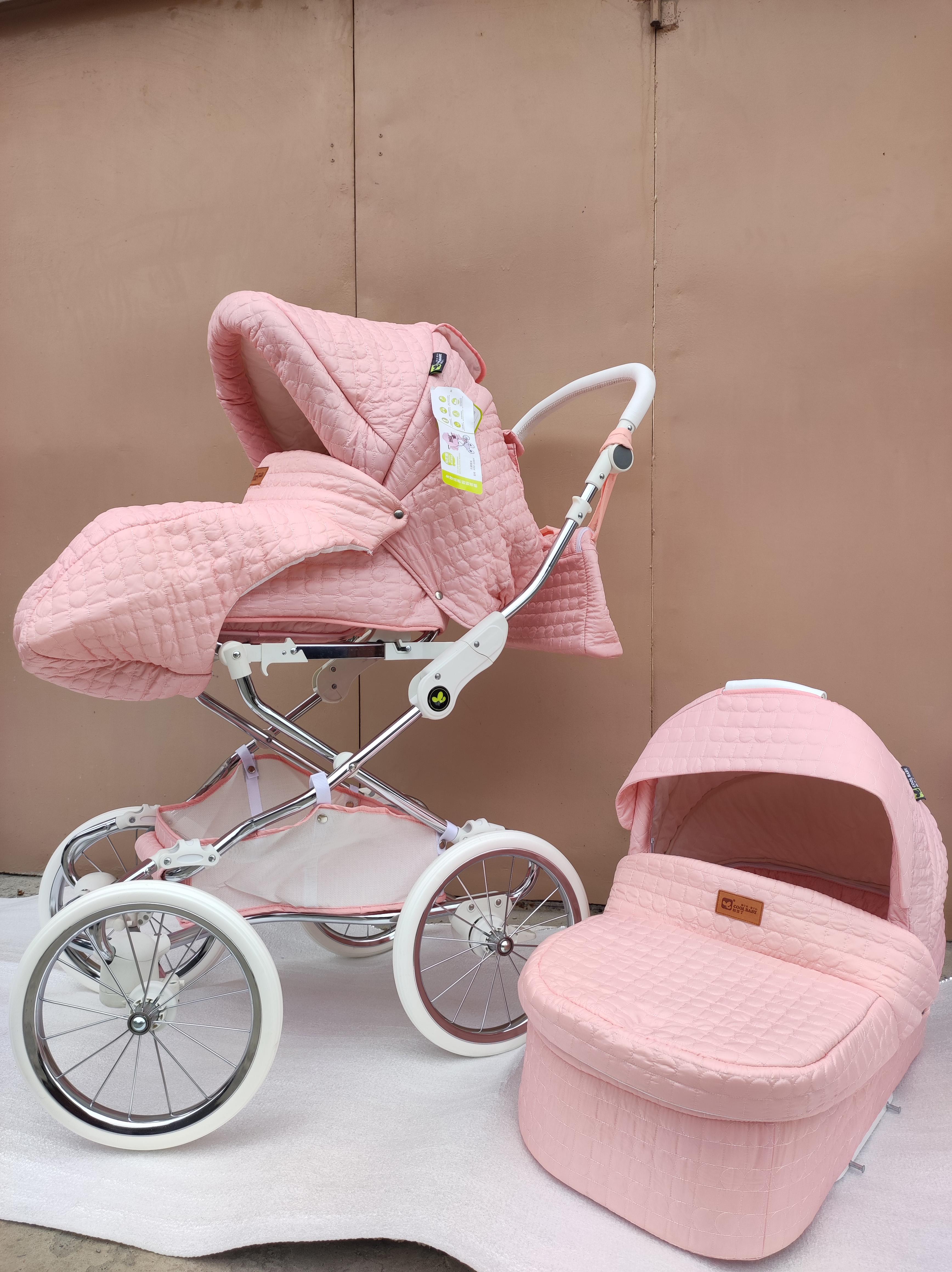 Коляска детская Cool Baby 2в1 Pink (47870547) - фото 4