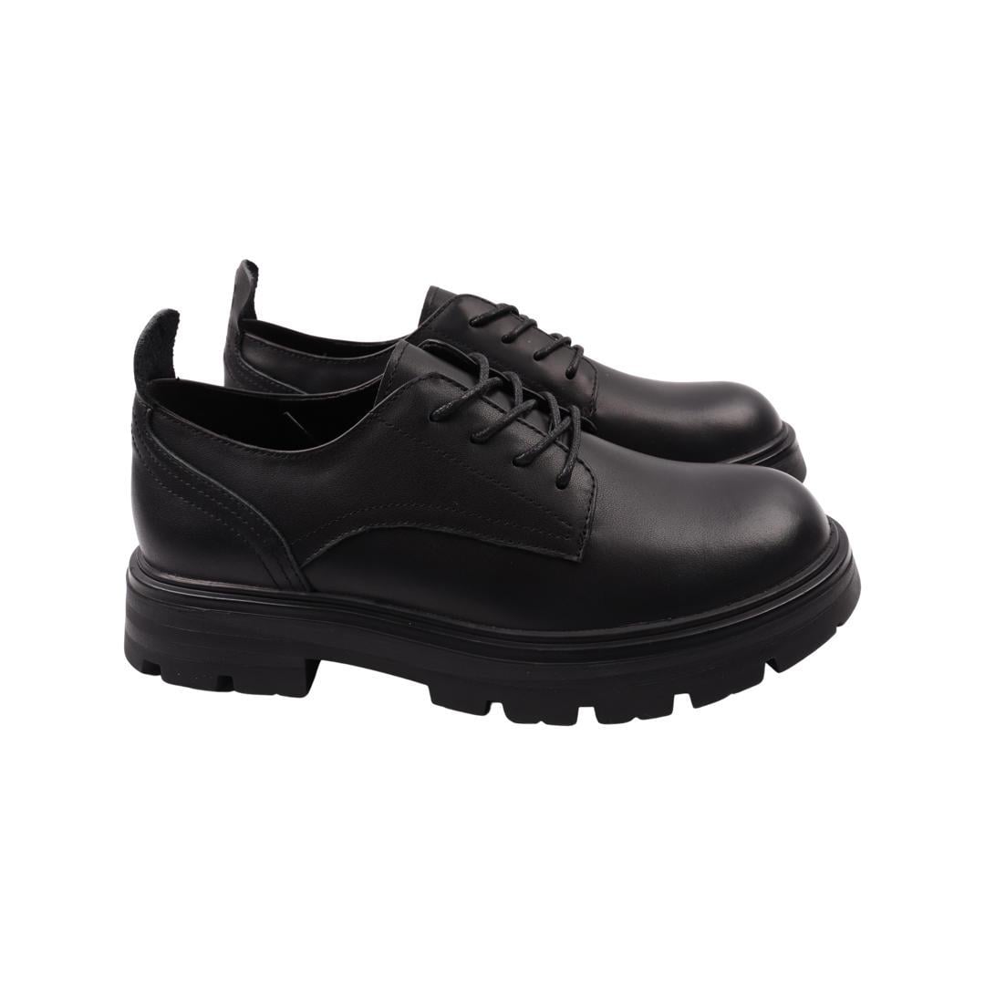 Туфли женские Melanda из кожи р. 38 Черный (35-22DTC)