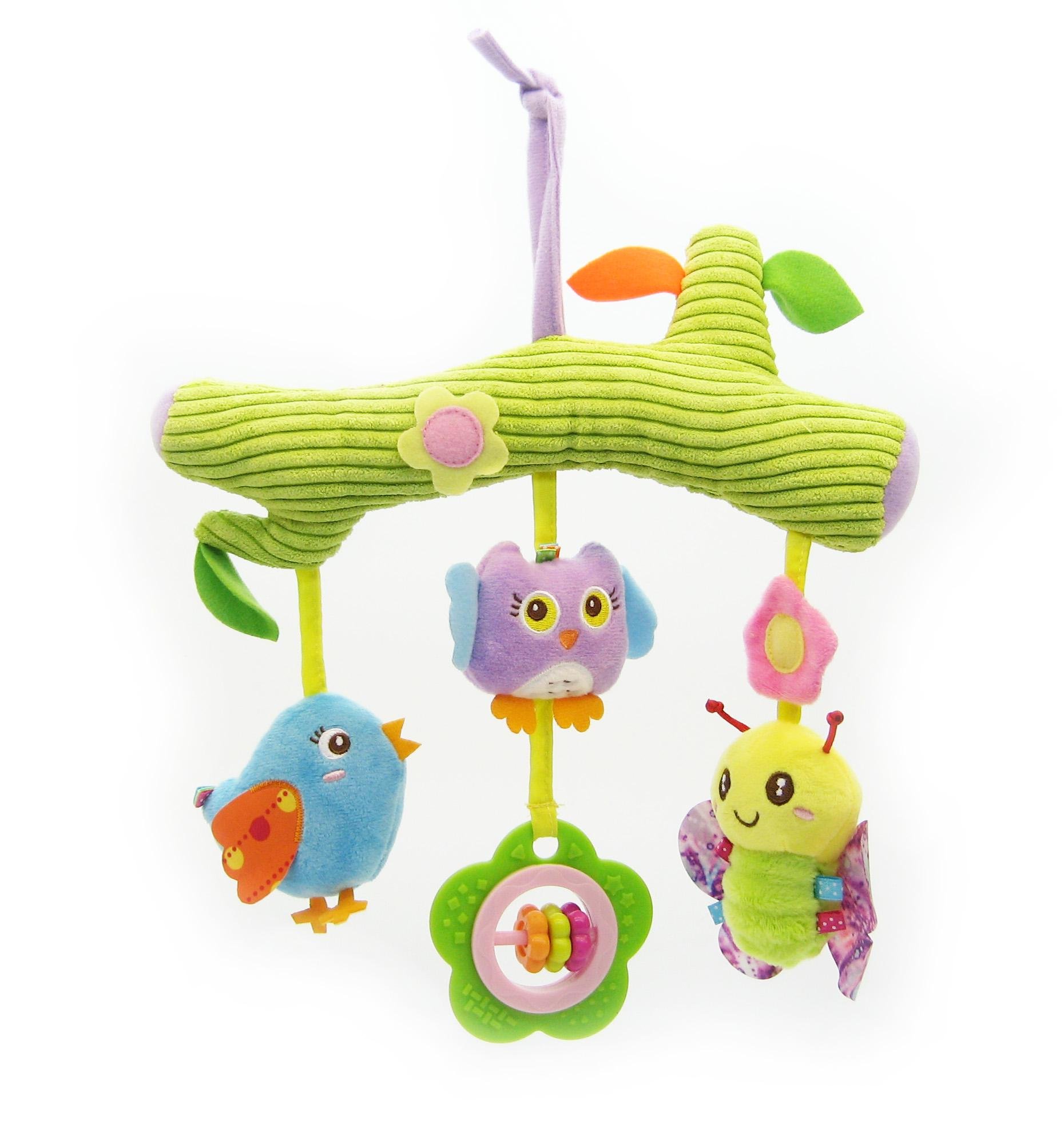 Подвеска мягкая с шуршалкой пищалкой и звоночком 27 см (C54408 S)