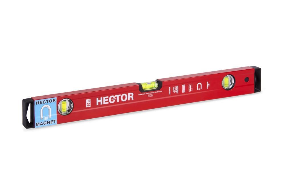 Уровень строительный магнитный HECTOR 6 магнитов алюминиевый корпус 60 см (2669296114)