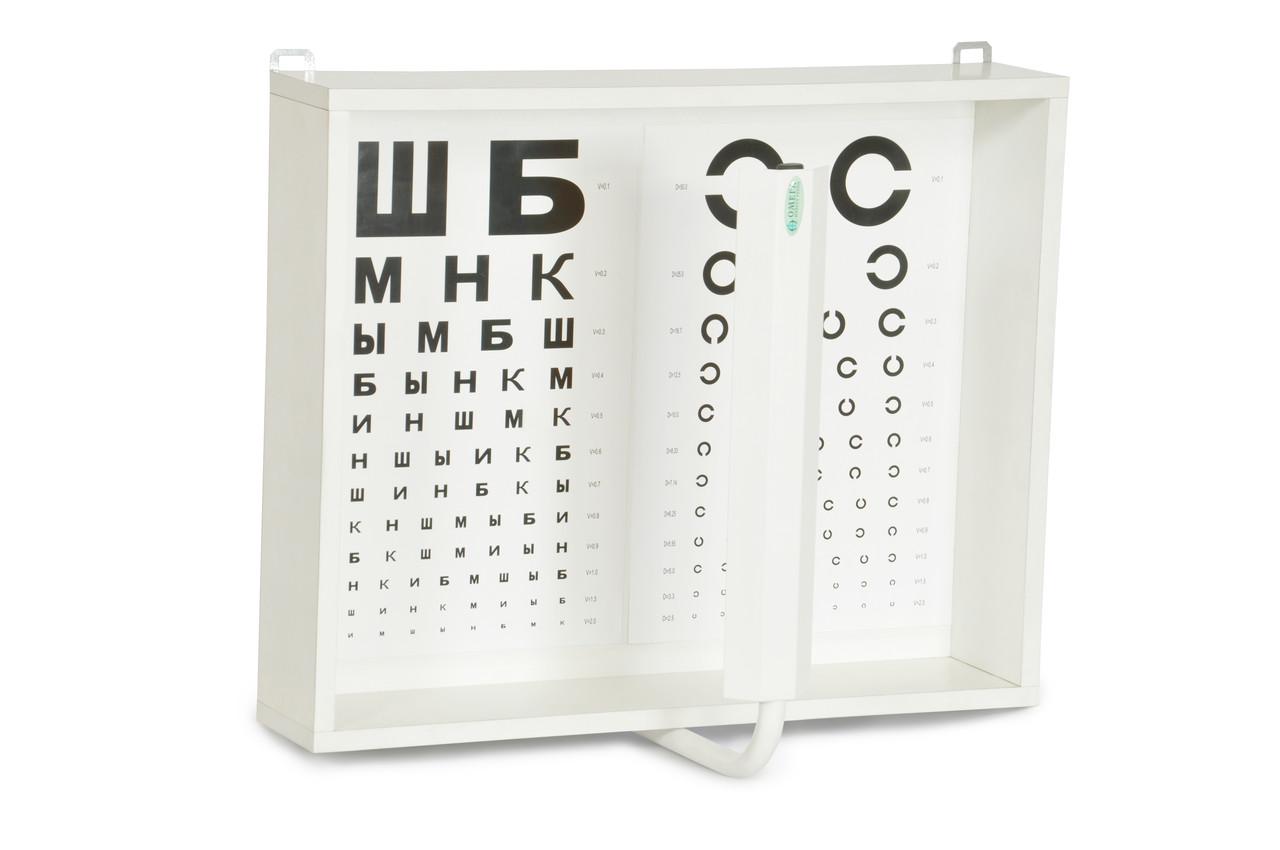 ᐉ Осветитель таблиц ТМ ОМЕГА Аппарат Ротта АР-1 для проверки зрения .