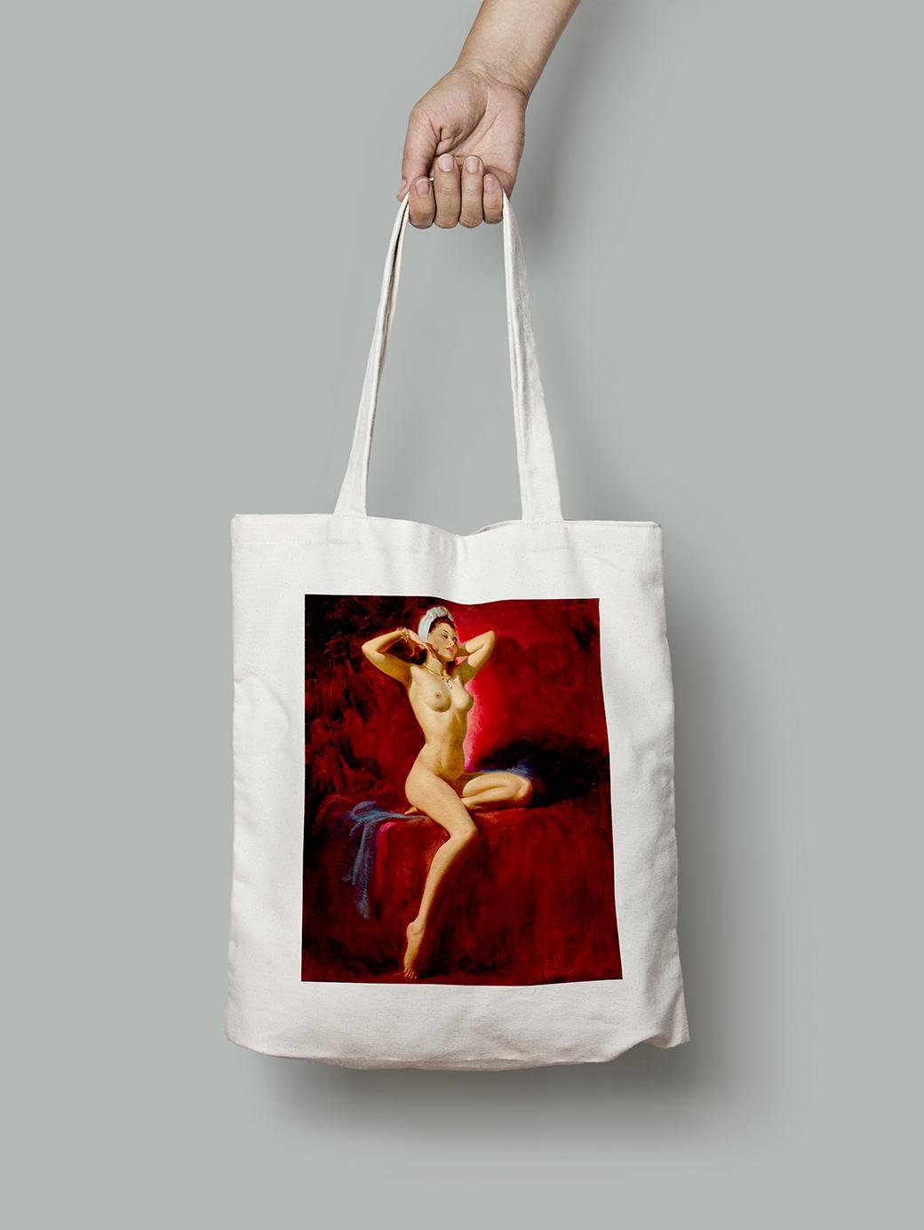 Эко-сумка Наряд Афродиты. Арт Фрам шопер (pin_up1726004_Bag)