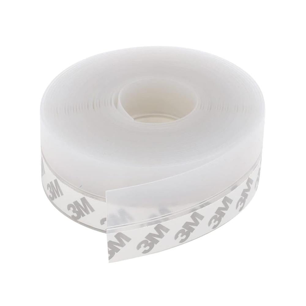 Уплотнительная самоклеящаяся лента для дверей и окон силиконовая 200 см Прозрачный