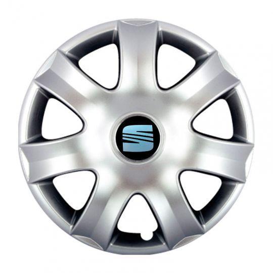 Автомобильные колпаки SKS 223 R14 с логотипом Seat 4 шт. Серебристый