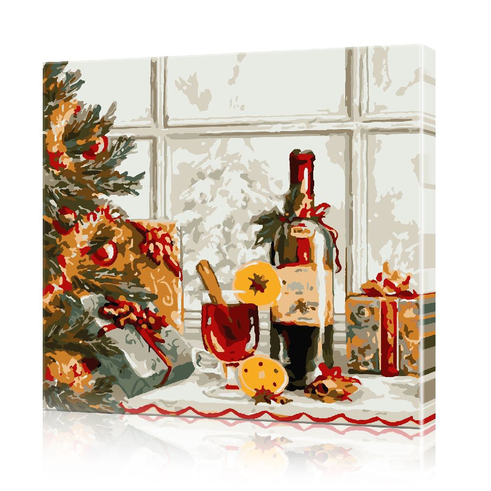 Картина за номерами ArtSale Різдвяний натюрморт PBN0404 40х40 см