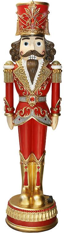 Фигура декоративная напольная Щелкунчик с LED-подсветкой 184 см - фото 1 Фигура декоративная напольная Щелкунчик с LED-подсветкой 184 см - фото 1