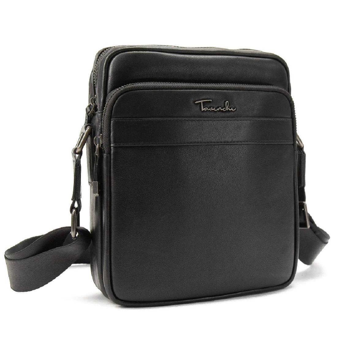 Чоловіча сумка через плече Royal Bag TV-SM8-2028A з натуральної шкіри Чорний (6597)