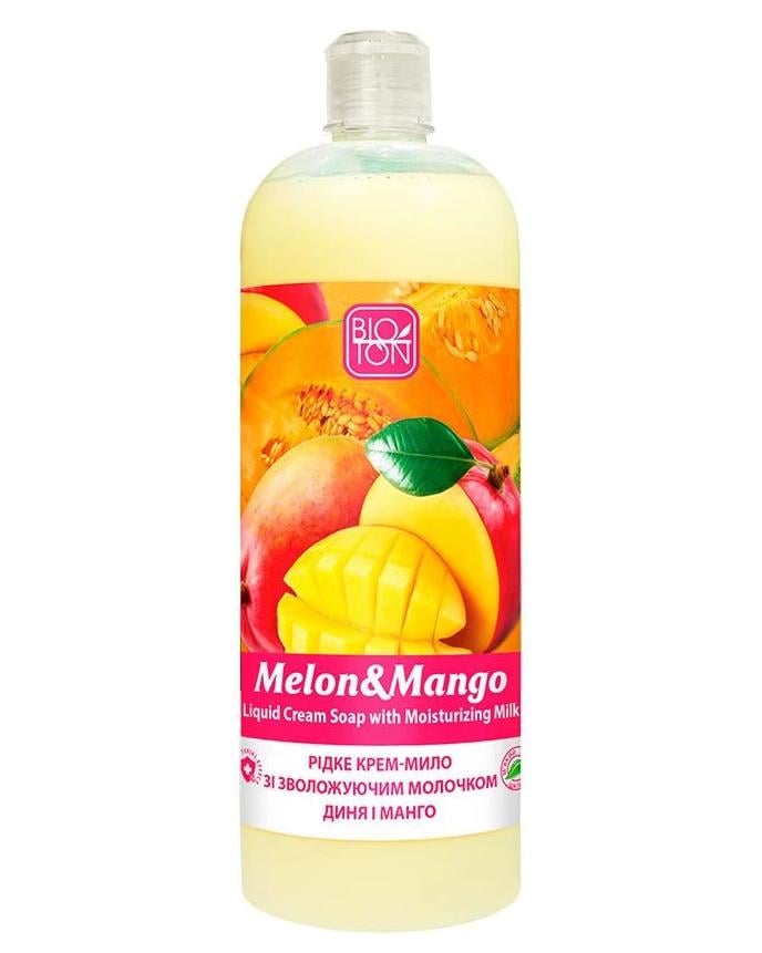 Крем-мыло жидкое Bioton Cosmetics Дыня/Манго с увлажняющим молочком 1 л (13441)