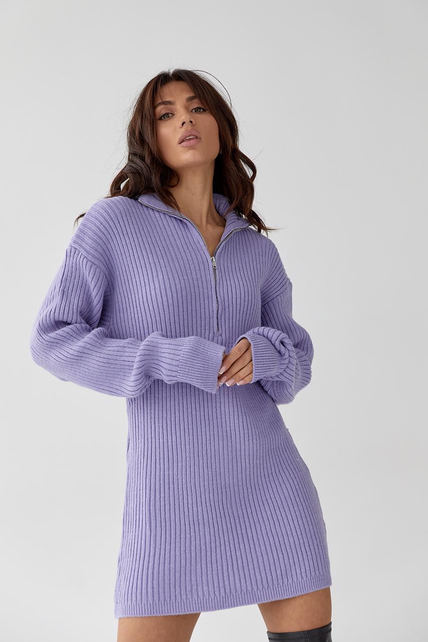 Туніка в'язана M Лавандовий (9506287) - фото 3 Туніка в'язана M Лавандовий (9506287) - фото 3