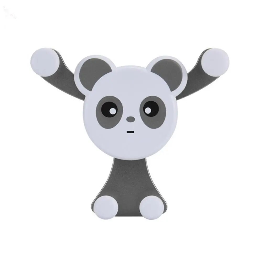 Автомобільний тримач для телефону Bear Сріблястий (13079470)