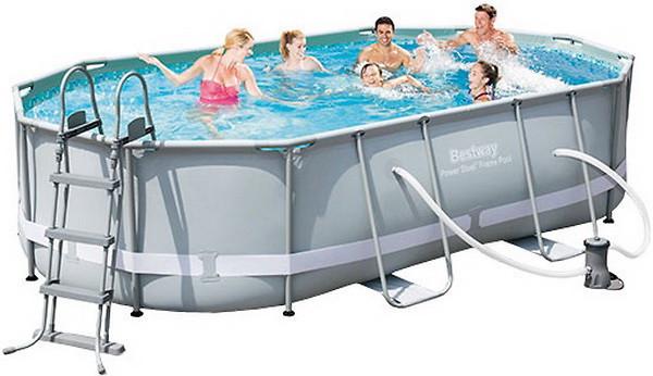 Бассейн каркасный BestWay 56448 с фильтр-насосом 488x305x107 см (890661900)