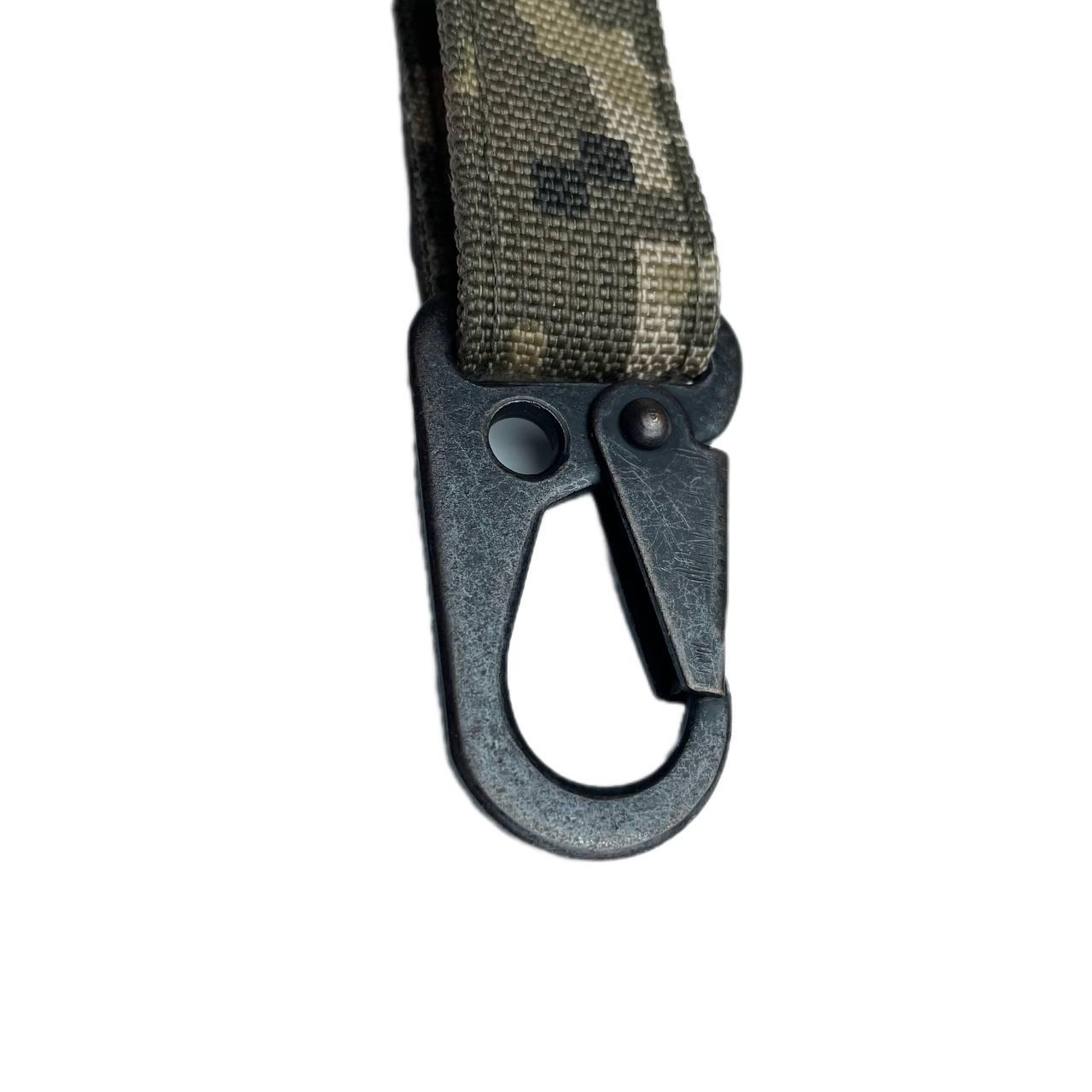 Металлический карабин с петлей к молле Пиксель - фото 2 Металлический карабин с петлей к молле Пиксель - фото 2