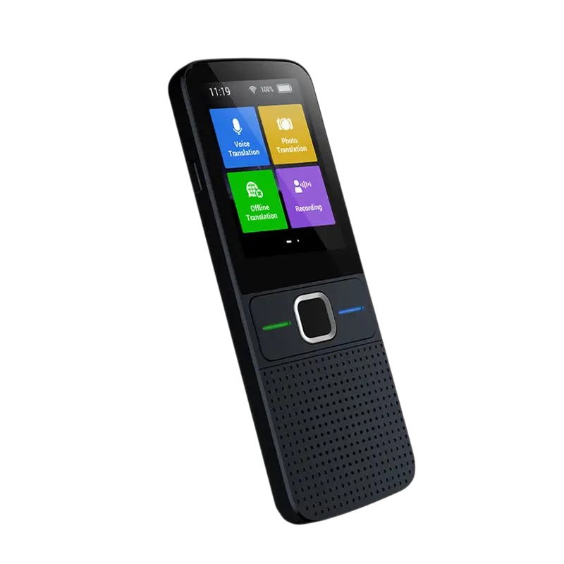Переводчик интеллектуальный голосовой T10 137 языков онлайн-перевод фото андроид