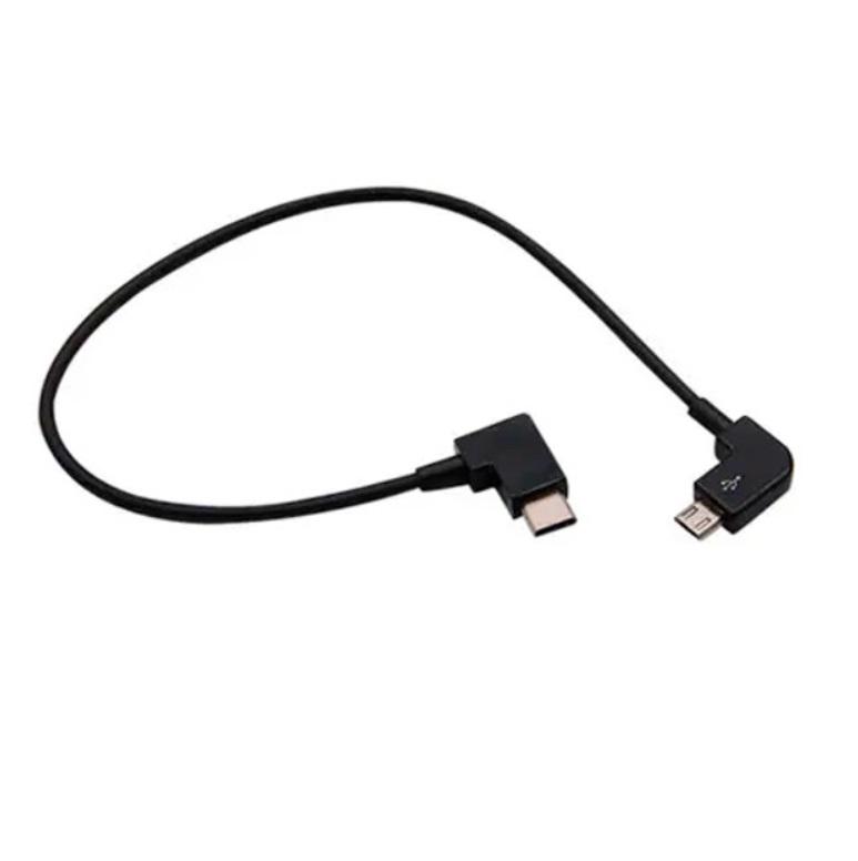 Кабель OTG MicroUSB to Type-C для пульта DJI Spark Mavic Pro/Air 28 см Black (439164)
