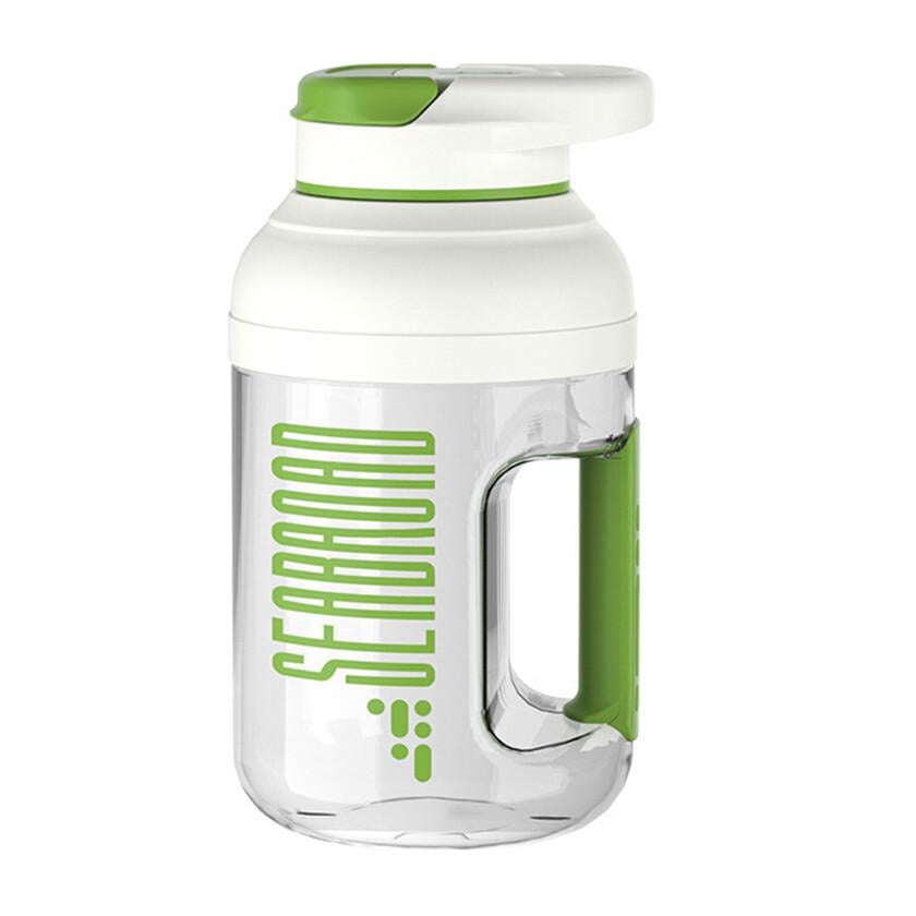 Блендер портативный RIAS D02 для коктейлей и полосы 80W 1,5 л Green/White (3_06411)