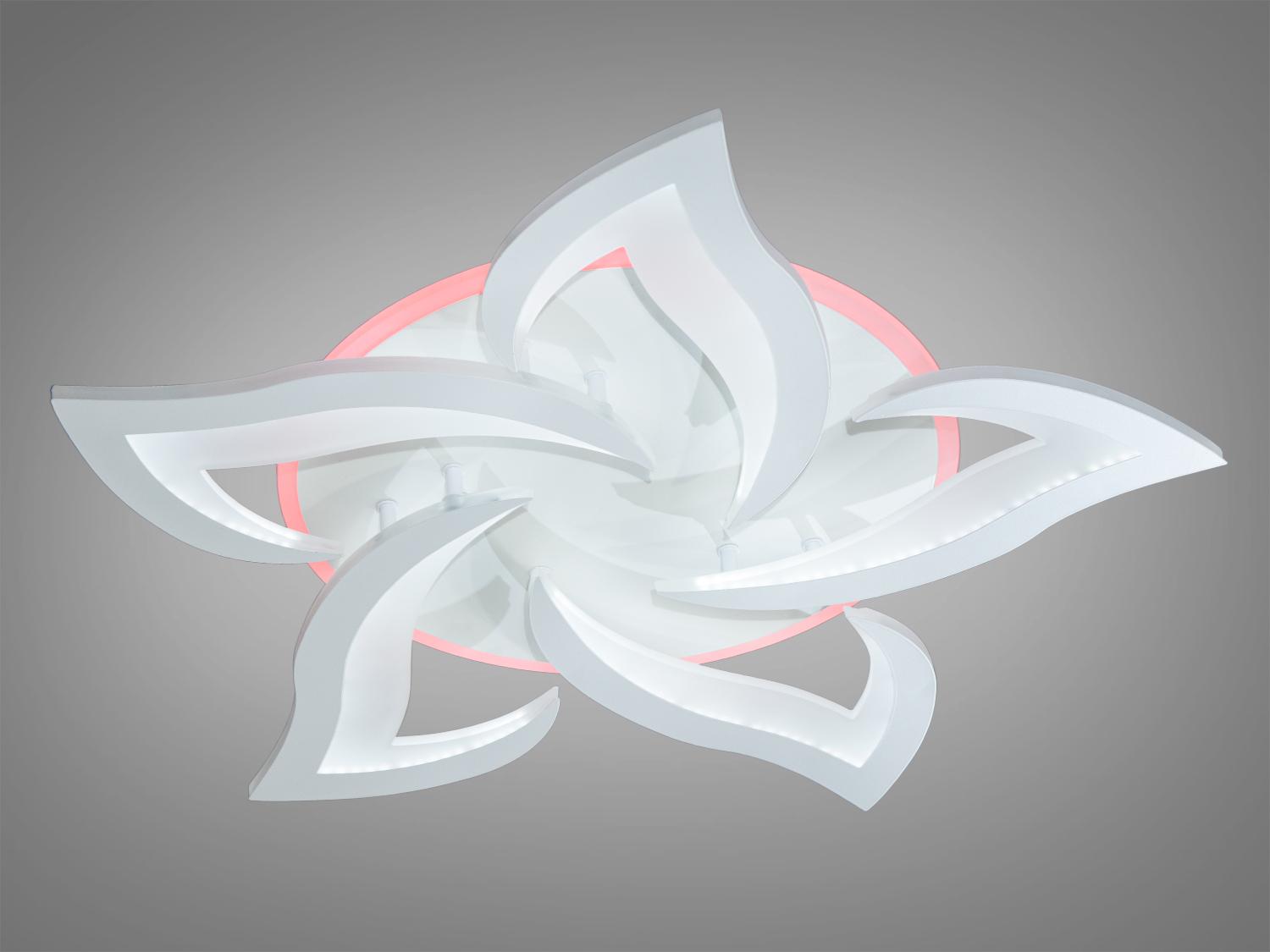 Люстра потолочная Led с диммером и подсветкой 75W (8146/5Wh 3col dim) - фото 2 Люстра потолочная Led с диммером и подсветкой 75W (8146/5Wh 3col dim) - фото 2