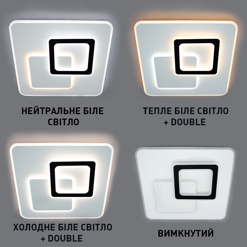 Люстра-смарт світлодіодна ESLLSE UNIVERSE S 85 Вт 450x450x51 мм Білий (141-10404-01) - фото 3 Люстра-смарт світлодіодна ESLLSE UNIVERSE S 85 Вт 450x450x51 мм Білий (141-10404-01) - фото 3