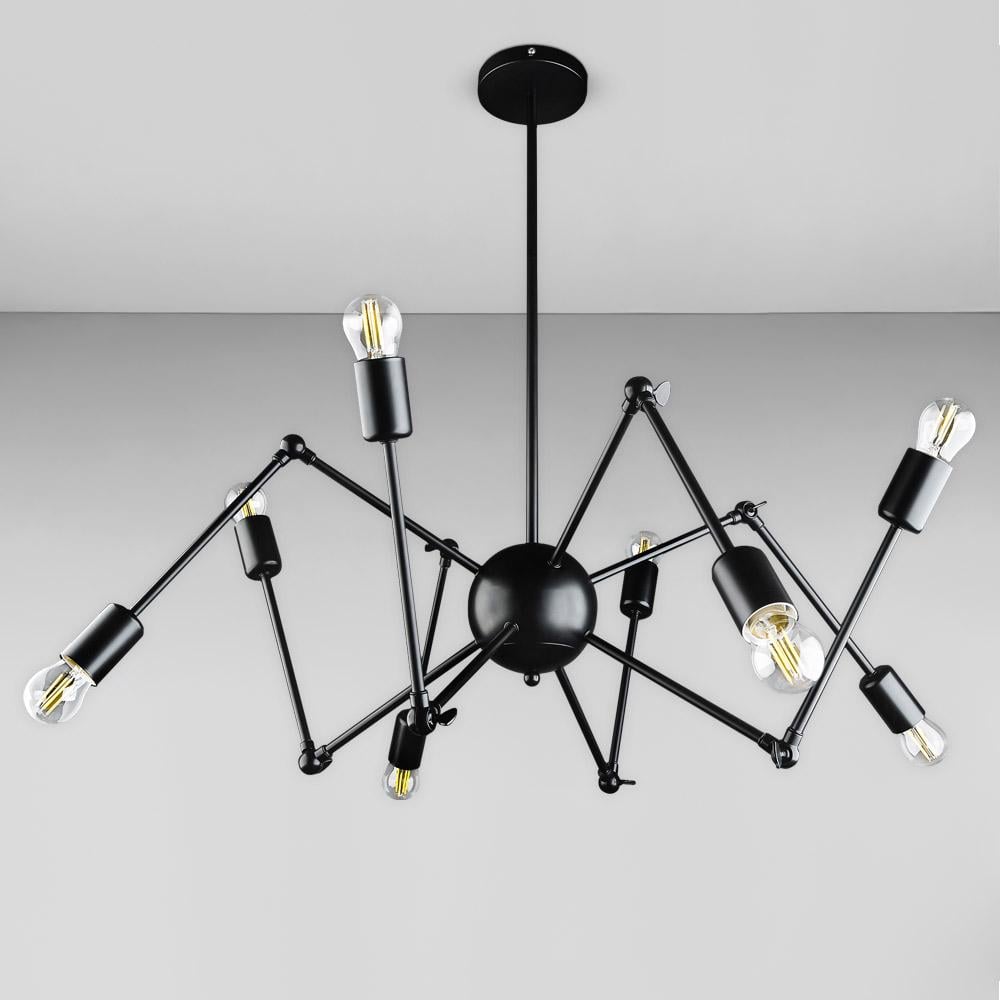 Люстра потолочная Light House DL-19108/8 Черный (77879) Люстра потолочная Light House DL-19108/8 Черный (77879)