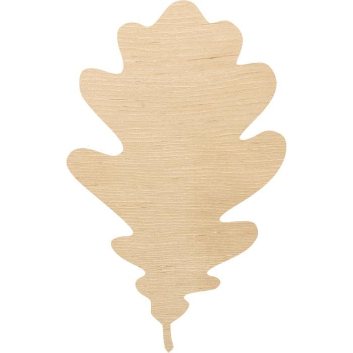 Заготовка из фанеры Дубовый Лист №1 2,5x4 см (290107099)