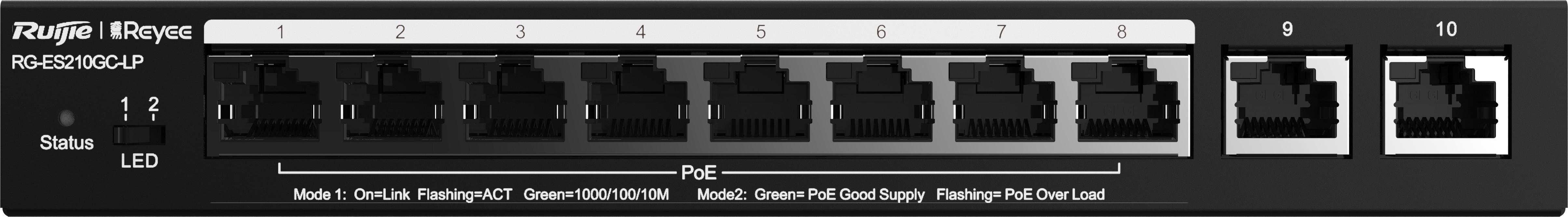 Коммутатор Ruijie Reyee RG-ES210GC-LP