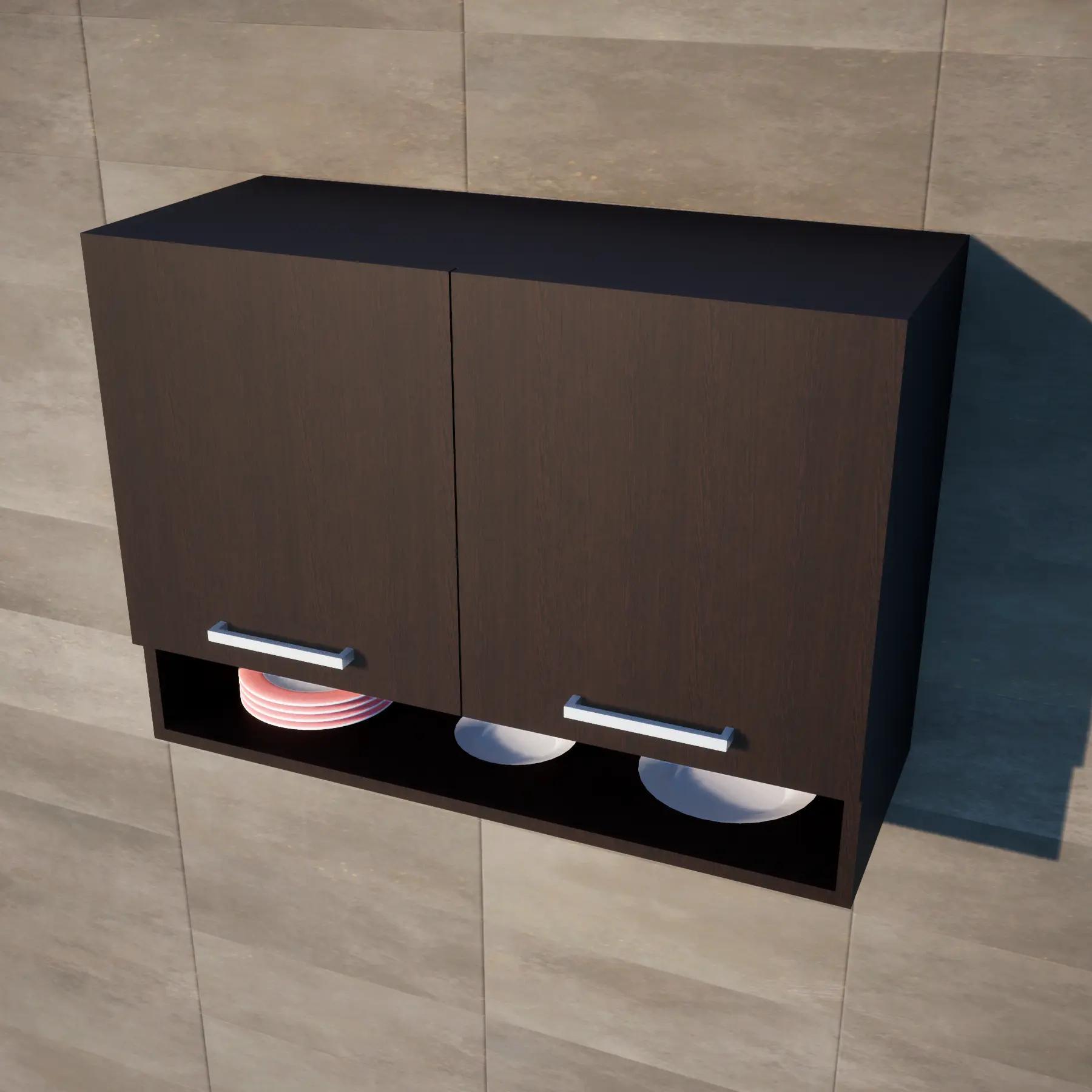 Модуль з нішею під сушку 800 мм Венге темний (М3в) - фото 1 Модуль з нішею під сушку 800 мм Венге темний (М3в) - фото 1