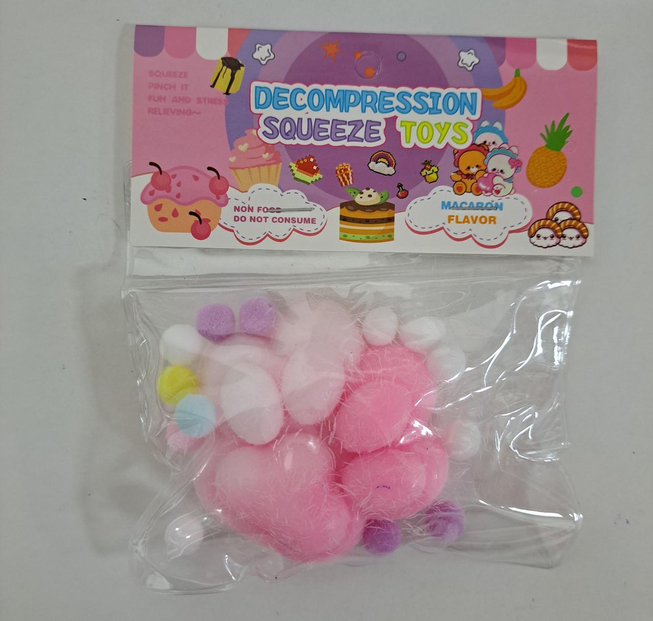 Сквіш таба лапка Рожево-білий (2427095721)