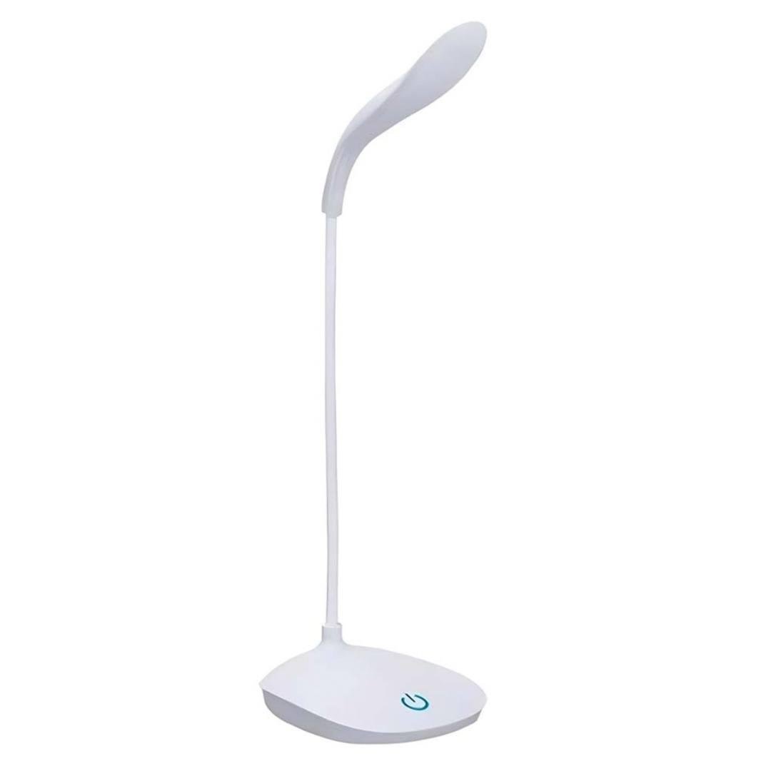 Лампа настольная Bodasan LED сенсорная с аккумулятором гибкая ножка Белый (2534142572)