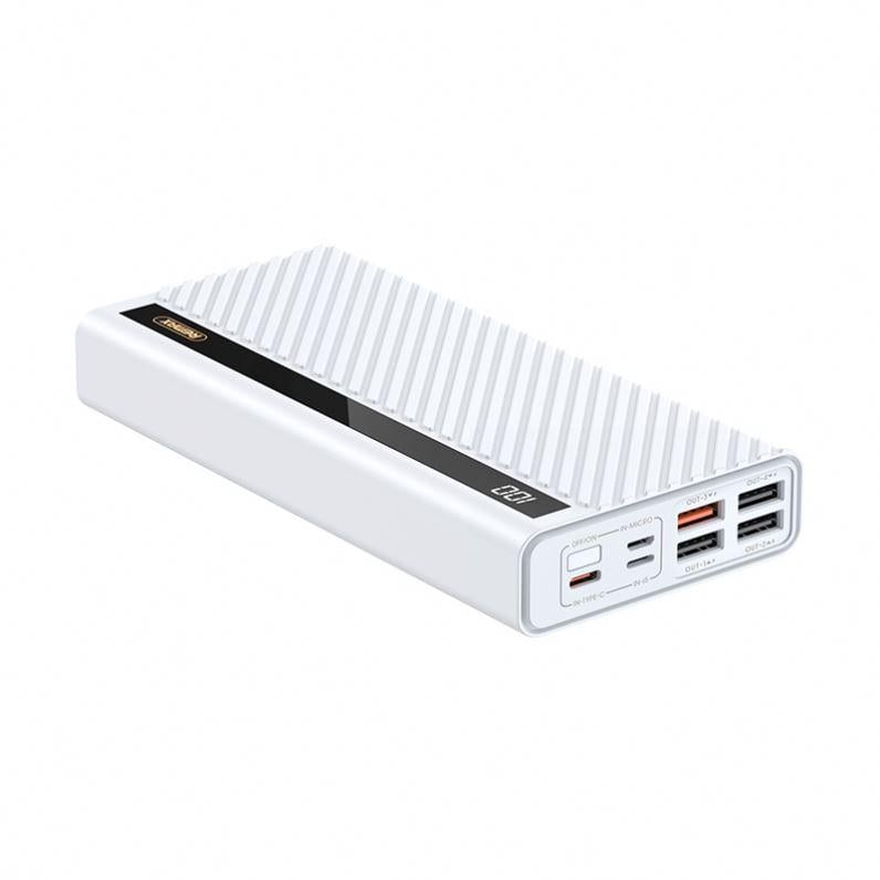 Внешний аккумулятор Remax Hunyo II 22,5W QC+PD 30000mAh Белый (RPP-197) - фото 2 Внешний аккумулятор Remax Hunyo II 22,5W QC+PD 30000mAh Белый (RPP-197) - фото 2