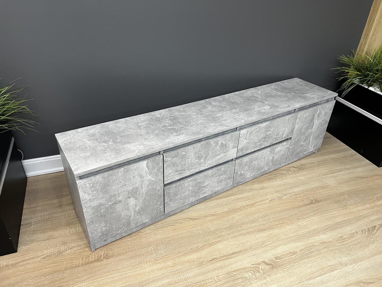 Тумба під ТВ Еверест 1804х510х370 мм Бетон - фото 2
