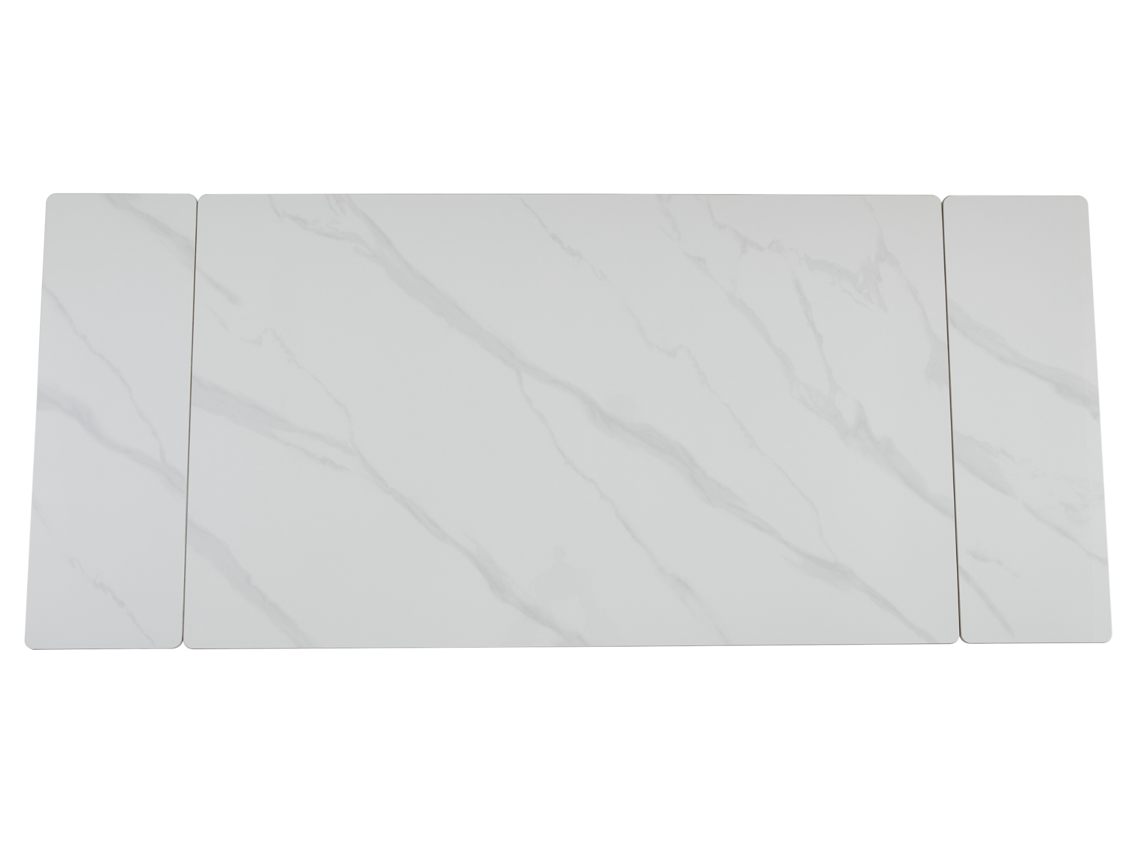 Стіл обідній розсувний Vetro Mebel 1500- 2100x900x760 мм Білий мармур/Чорний (TМ-98) - фото 4 Стіл обідній розсувний Vetro Mebel 1500- 2100x900x760 мм Білий мармур/Чорний (TМ-98) - фото 4