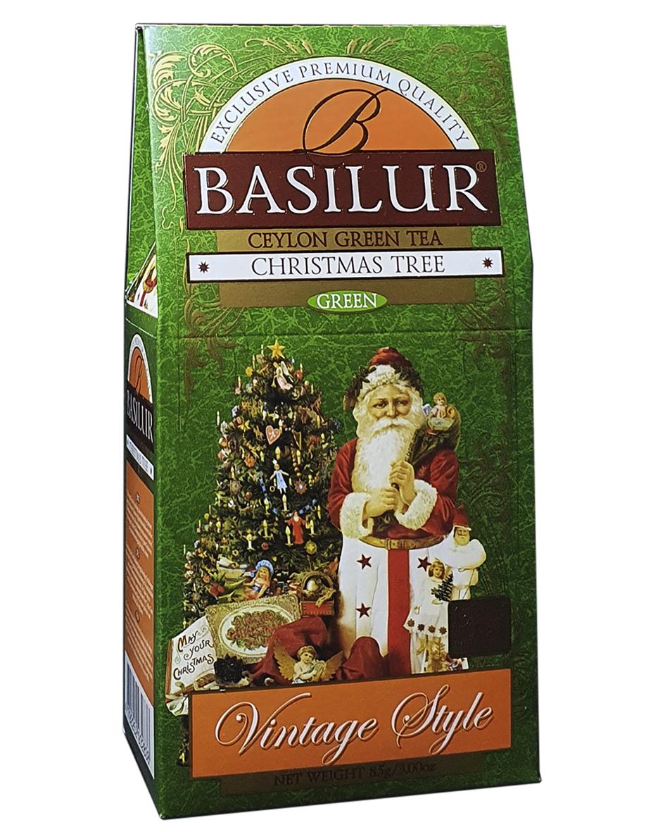 Чай зеленый цейлонский Basilur Рождественская елка 85 г (56406)