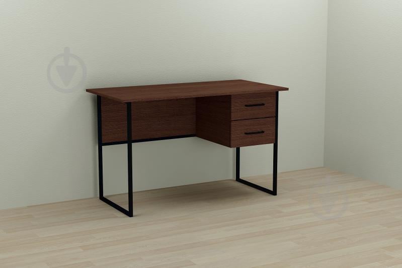 Компьютерный стол Ferrum-decor Дакота 75x140x60 черный ДСП Венге 16мм