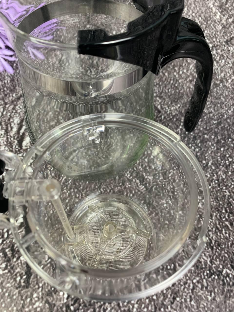 Заварювальний чайник Edenberg EB-334 скляний із кнопкою для зливання 1000 мл (2530558931) - фото 9 Заварювальний чайник Edenberg EB-334 скляний із кнопкою для зливання 1000 мл (2530558931) - фото 9