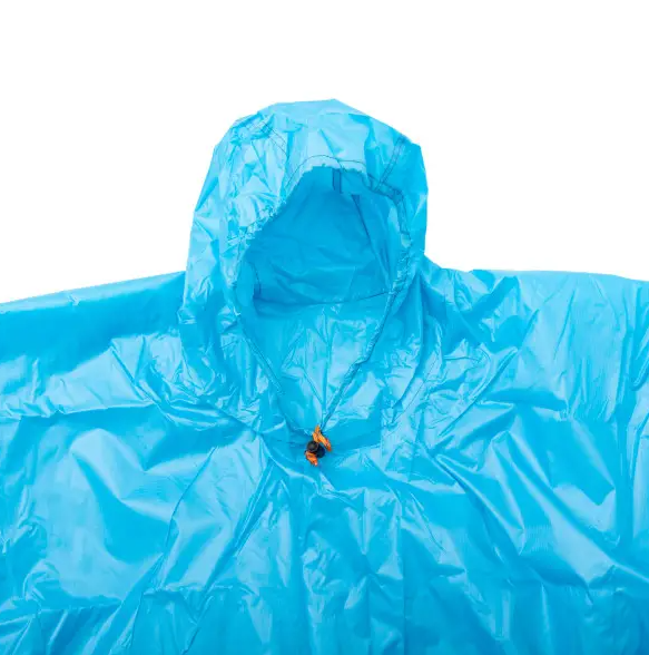 Дощовик-пончо захисний з капюшоном One size Блакитний (LU-029BL) - фото 6