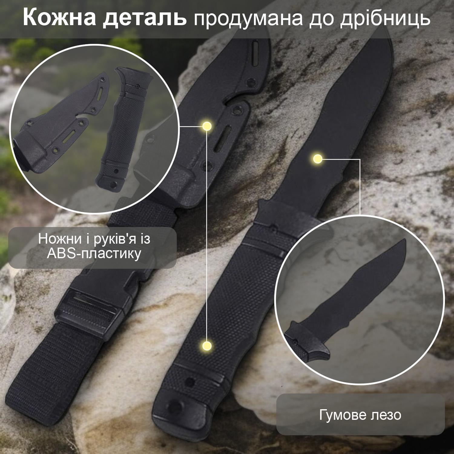 Ніж тренувальний GDragon Чорний (141_3_0_1) - фото 4