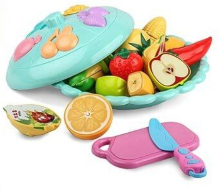 Набір ігровий продуктів 130 B фрукти/овочі/ніж/дошка для нарізання (147210)