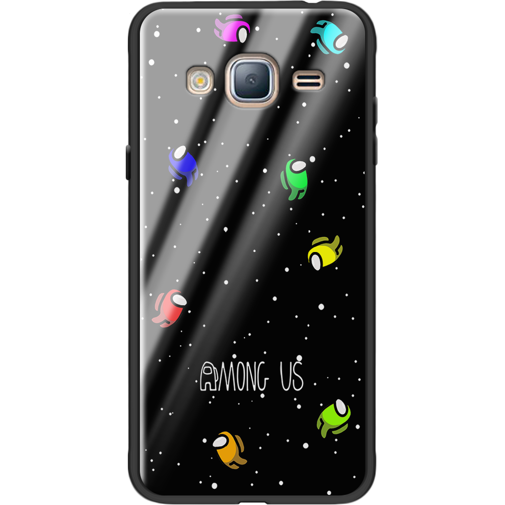 Чехол BoxFace Samsung J320 Galaxy J3 Among Us Invisible Черный силикон со стеклом (24962-bk76-37742)