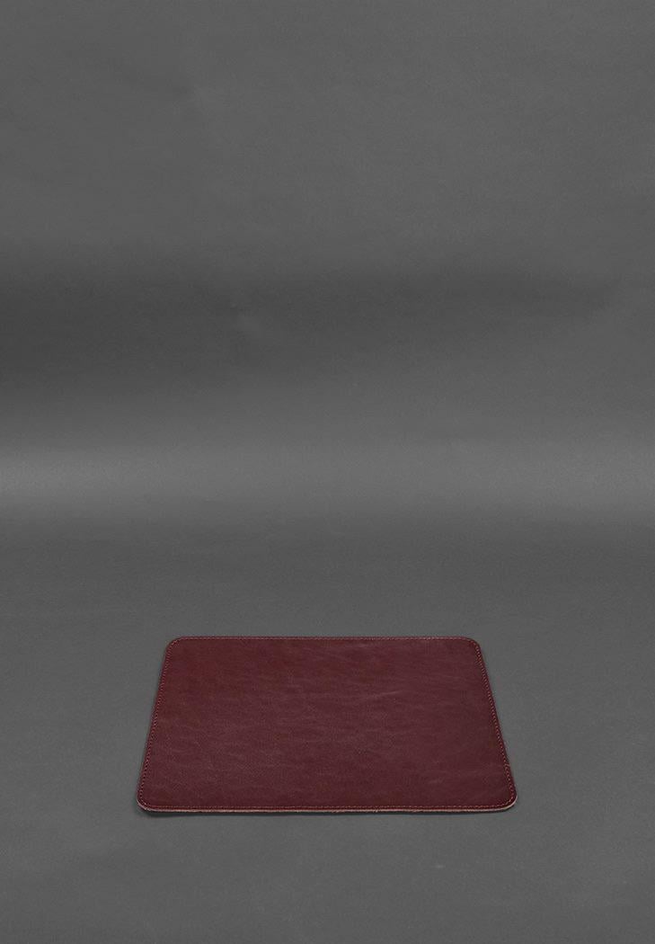 Набор настольный из натуральной кожи 1.0 краст Бордовый (A-027791) - фото 9