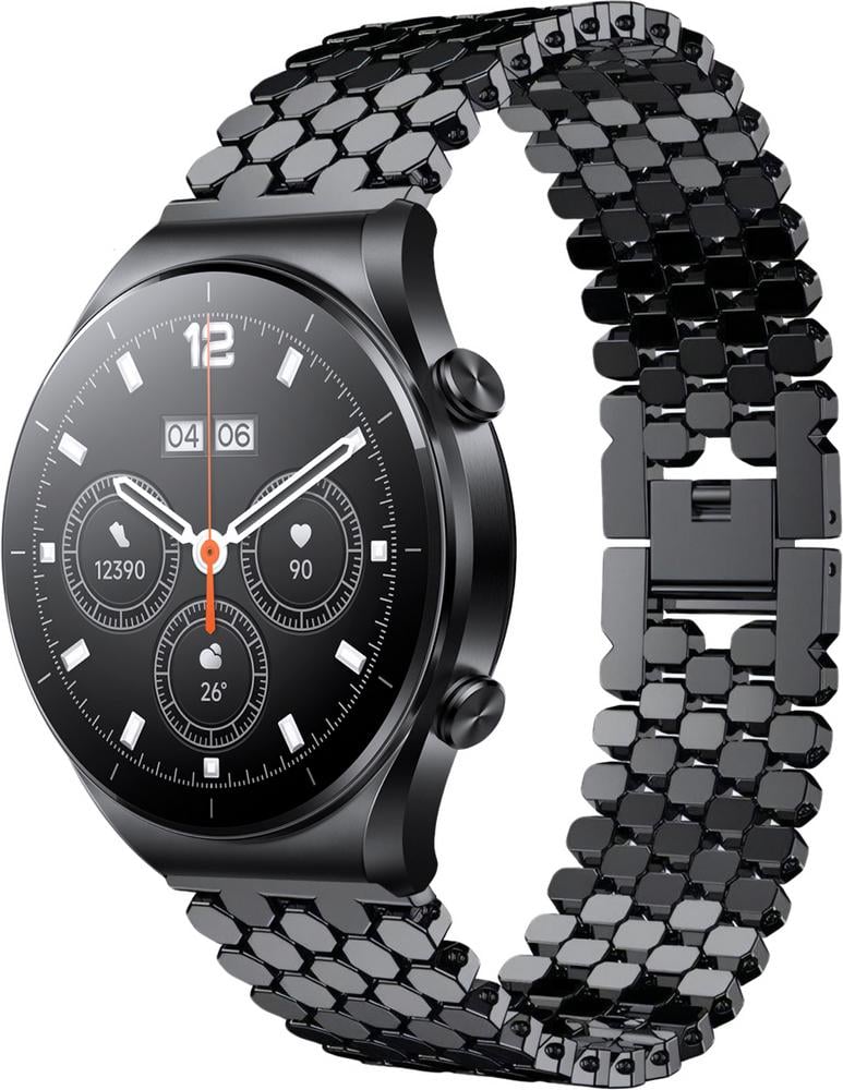 Металлический Ремешок Scaly для Xiaomi Watch S1 Acttive Black (28941-2B)