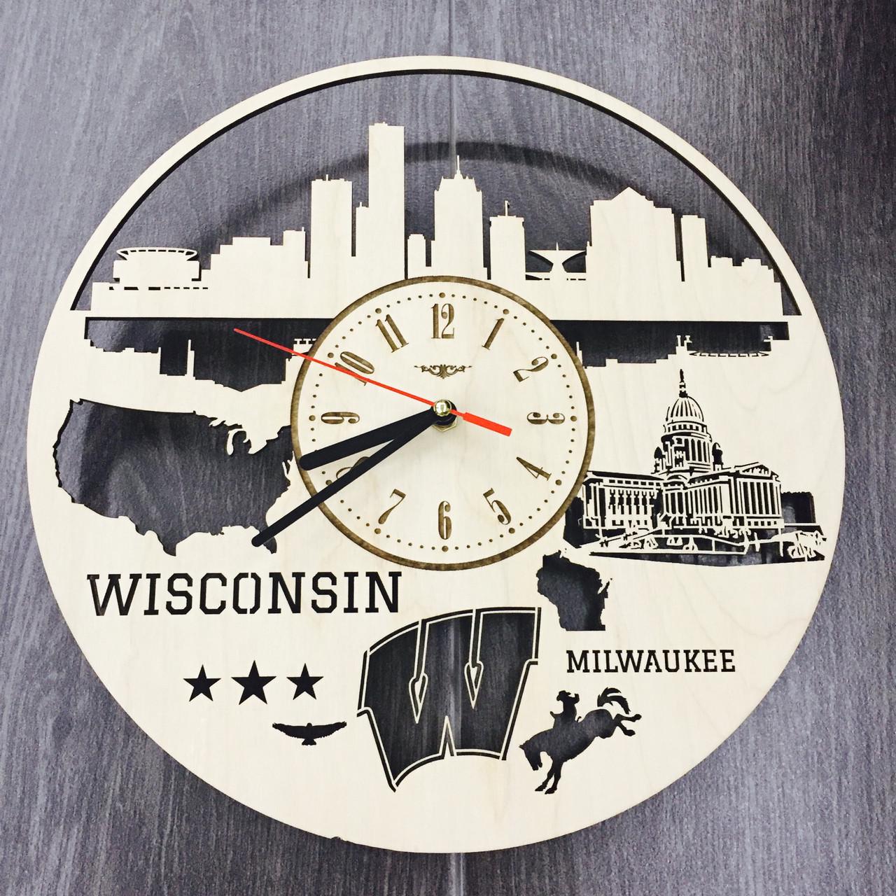 Часы настенные интерьерные Милуоки Висконсин
