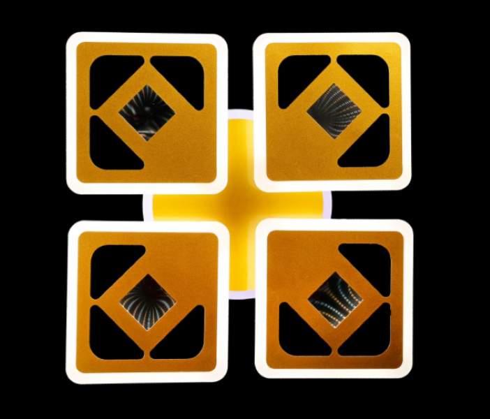 Светодиодная люстра LK29038/4/1 LED RED/CHAMPANE Белый/Золото (AN000805)