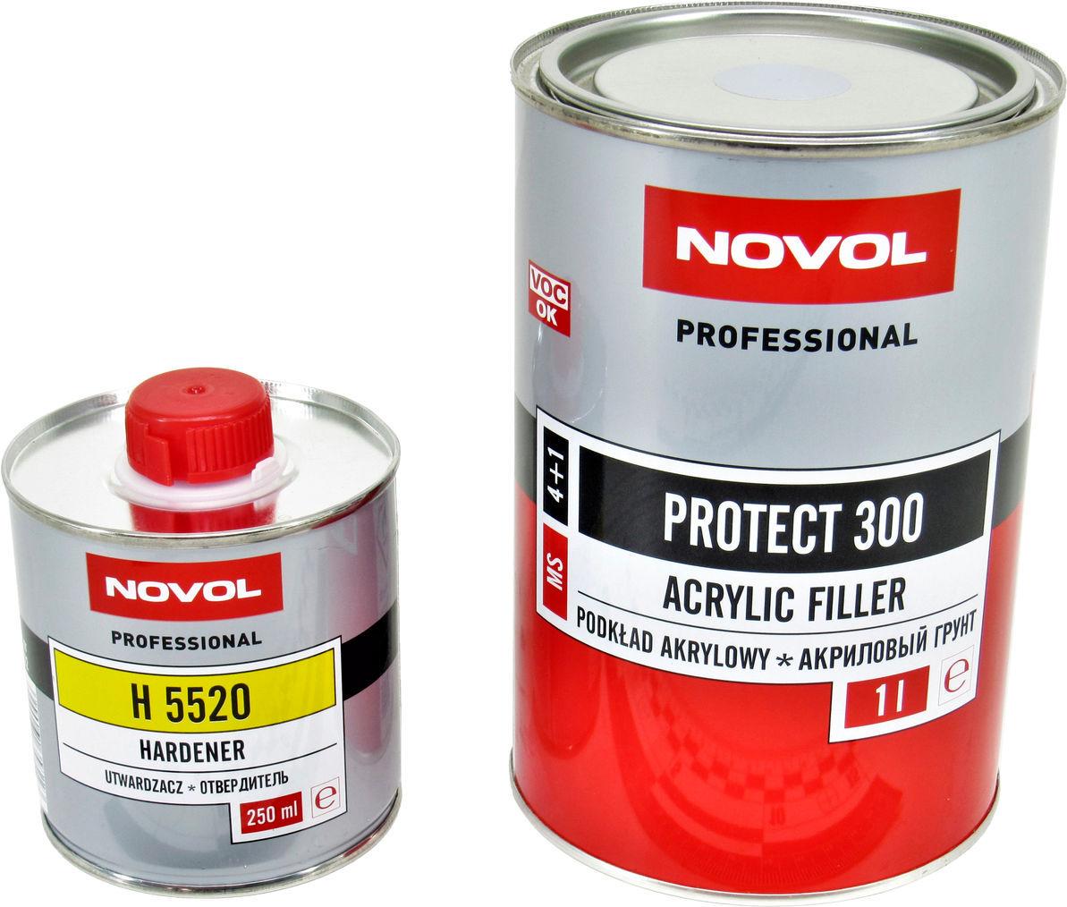 Грунт NOVOL MS PROTECT 300 4+1 1 л 0,25 л Сірий (37011)