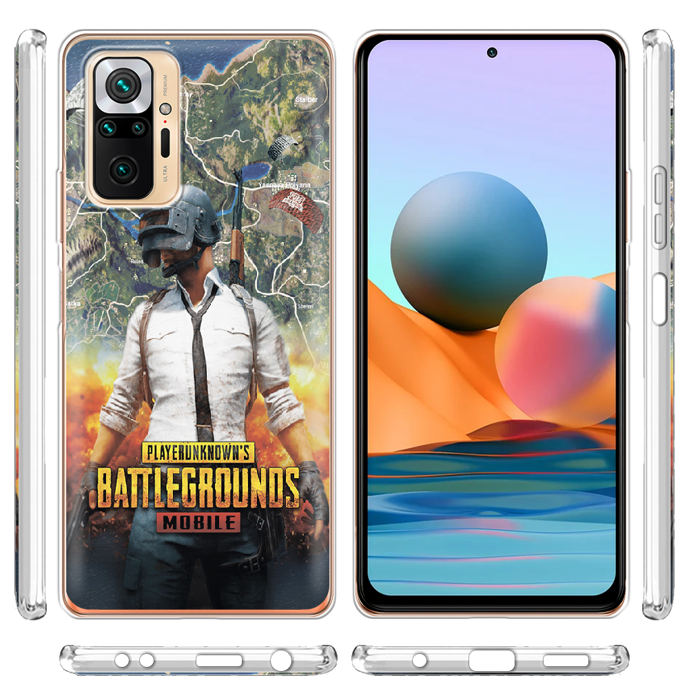 Чехол BoxFace Xiaomi Redmi Note 10 Pro PUBG Mobile Прозрачный силикон (42053-up2309-42053) - фото 3