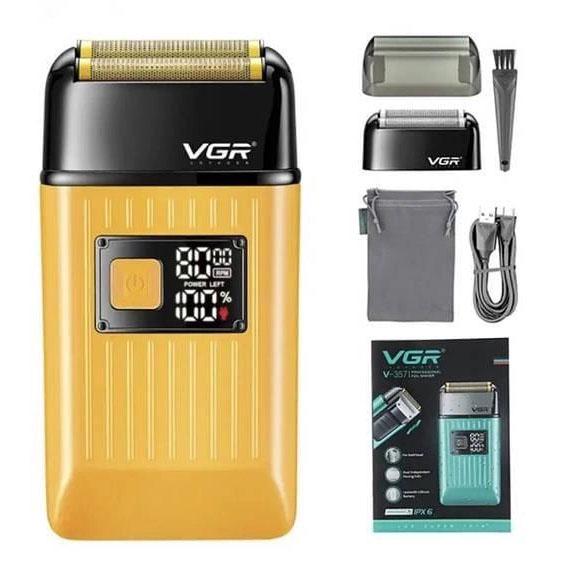 Электробритва профессиональная VGR V-357 портативная Желтый (ws98971) - фото 2 Электробритва профессиональная VGR V-357 портативная Желтый (ws98971) - фото 2