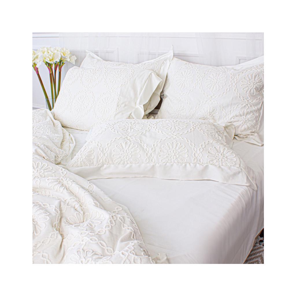 Комплект постельного белья MirSon Pique Cotton Snow mountain семейный евро (295508)