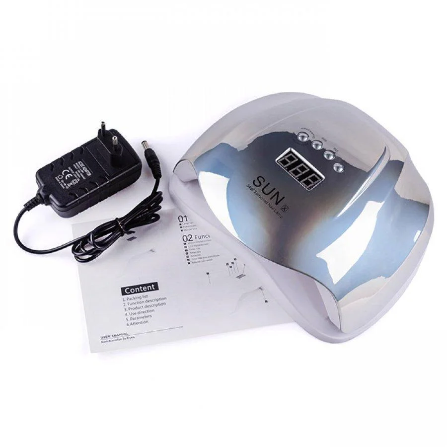 Лампа для маникюра Sun X LED/UV 54W Хамелеон-серый (MS-00167) - фото 4